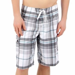 Men’s O’Neill Santa Cruz Plaid Board Swim Shorts Sz 30